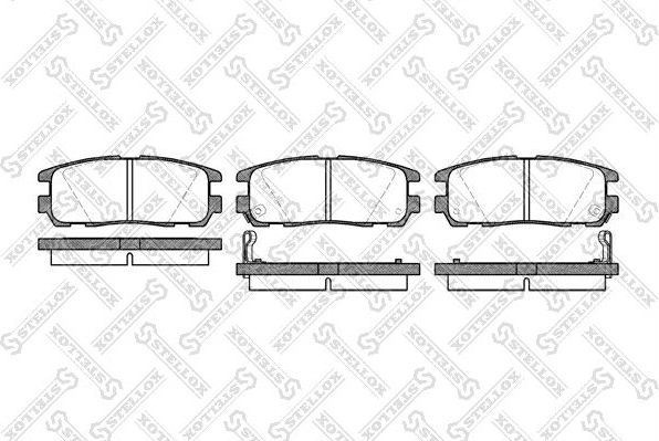 Тормозные колодки Stellox. Артикул 437 002B-SX