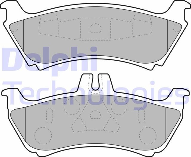 Тормозные колодки Delphi (Low-Metallic). Артикул LP1692