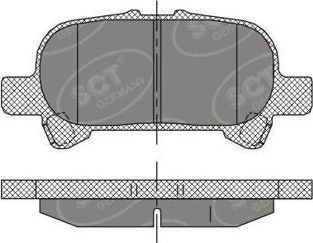Тормозные колодки SCT-Germany. Артикул SP 401 PR