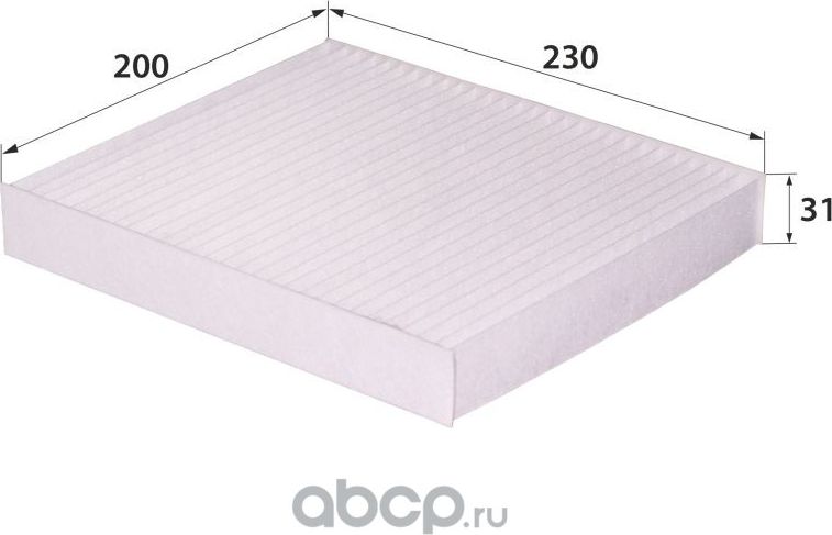 Фильтр салона угольный антибактериальный (RB-Exide). Артикул AC206