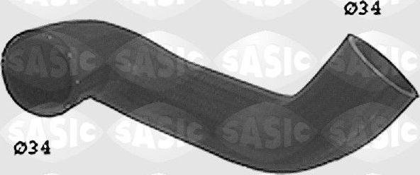 Патрубок радиатора (системы охлаждения) Sasic левый нижний для Renault 4 1971-1989. Артикул SWH4168