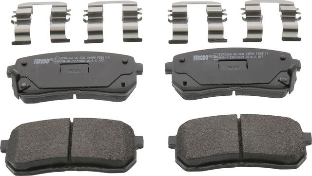 Тормозные колодки Ferodo Premier Eco Friction задние для Kia Carnival II 2006-2014. Артикул FDB4114