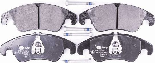 Тормозные колодки Hella передние для Ford Focus II 2009-2011. Артикул 8DB 355 014-741