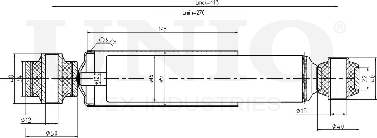 Амортизатор подвески (Unio). Артикул SAB-10462