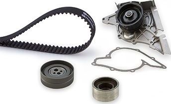 Помпа (водяной насос) с комплектом ремня ГРМ Gates PowerGrip® для Audi A8 I (D2) 1994-1996. Артикул KP15344XS