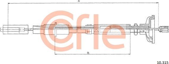 Трос сцепления Cofle для Volkswagen Jetta I 1978-1984. Артикул 10.315