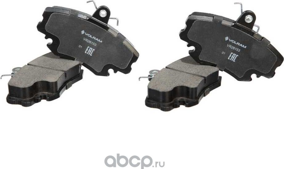 КОЛОДКИ ПЕРЕДНИЕ ДЛЯ А/М LADA LARGUS БЕЗ ABS 8V (12-) RENAULT LOGAN LS (04-) Д (Volram). Артикул VR26153