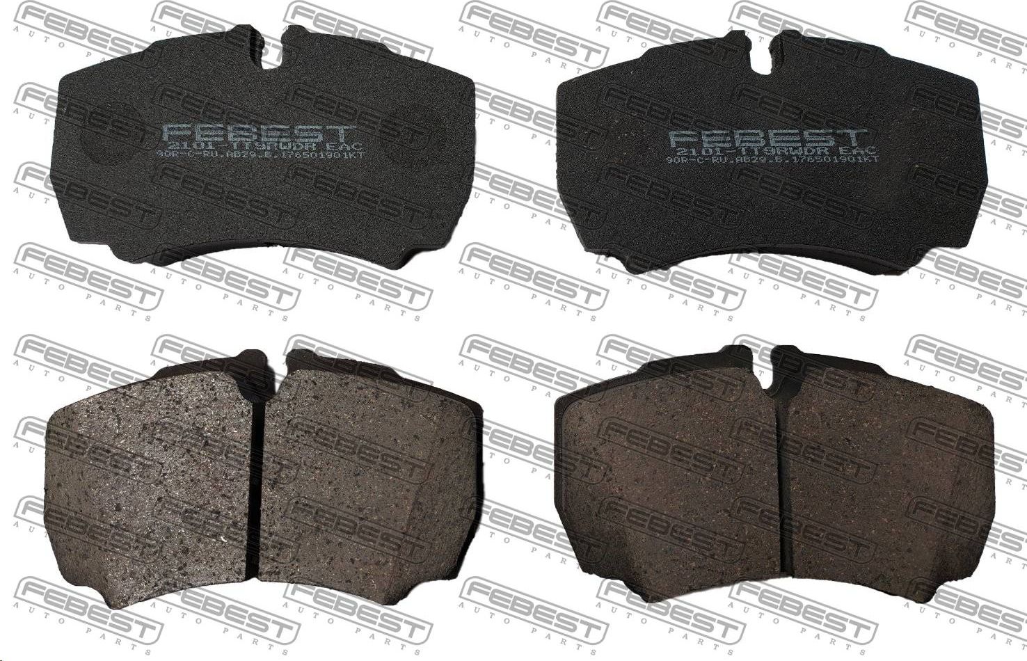 Тормозные колодки Febest. Артикул 2101-TT9R