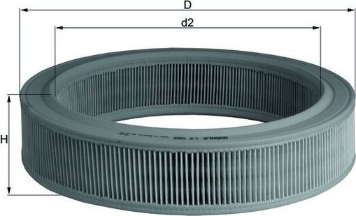 Воздушный фильтр Mahle-Knecht. Артикул LX 568