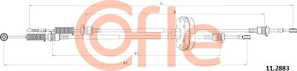 Трос переключения передач КПП Cofle для Nissan Primastar I 2001-2014. Артикул 92.11.2883