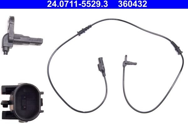 Датчик ABS ATE передний для Mercedes-Benz V-Класс II 2014-2026. Артикул 24.0711-5529.3