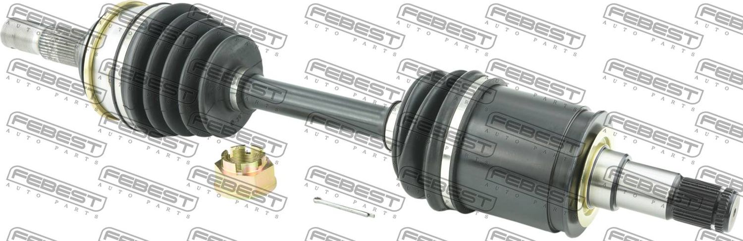 Полуось (привод в сборе, приводной вал) Febest. Артикул 0114-UCK50
