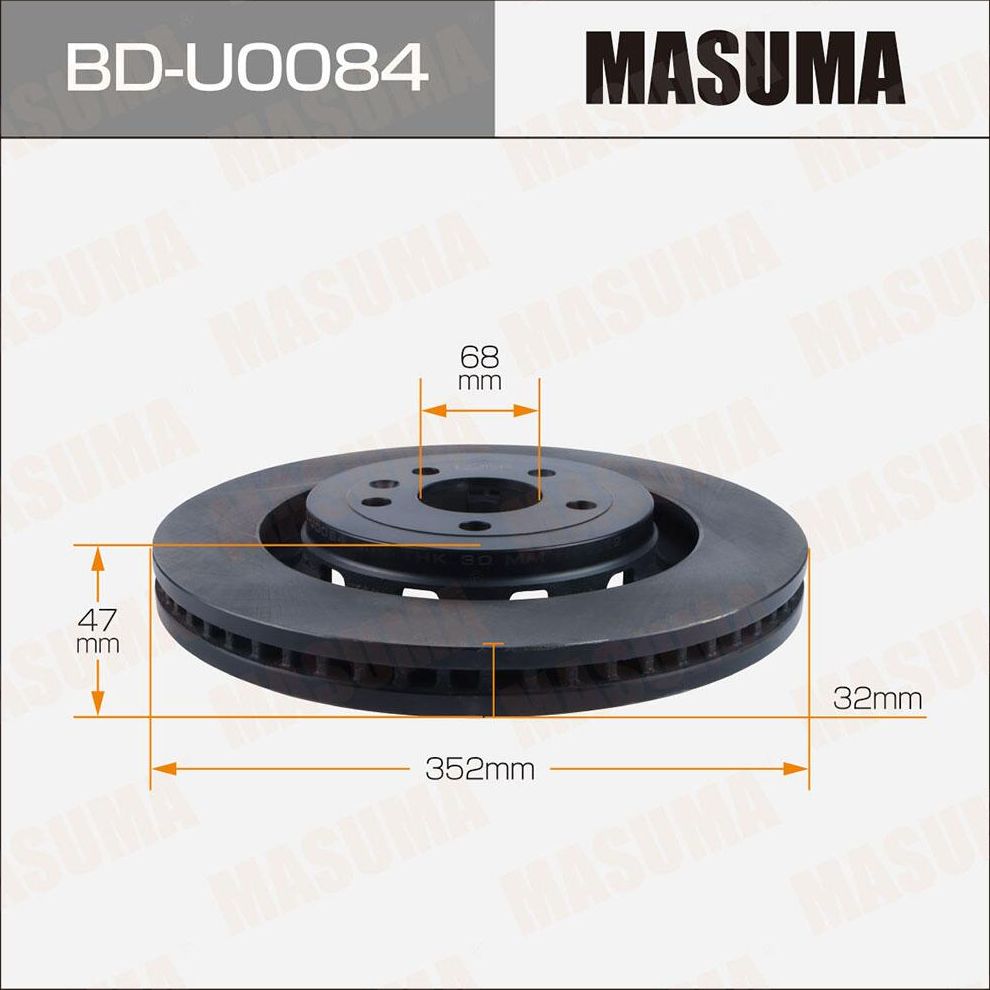 Диск тормозной (Masuma). Артикул BD-U0084