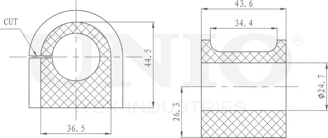 Втулка стабилизатора (Unio). Артикул RMP-10023