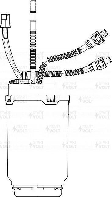 Бензонасос (топливный насос) StartVOLT для Audi Q7 I (4L) 2006-2015. Артикул SFM 1844