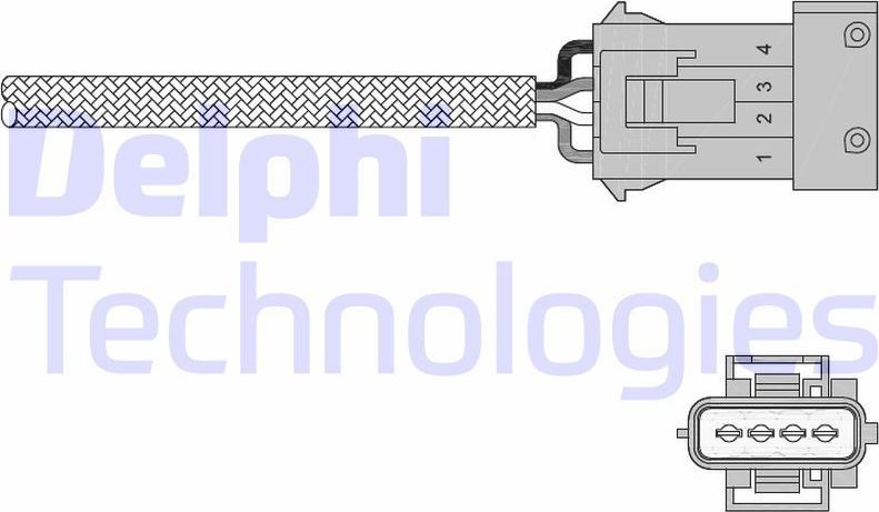 Лямбда-зонд (кислородный датчик) Delphi. Артикул ES20258-12B1