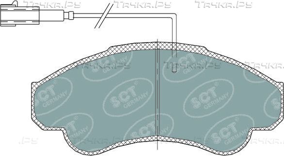 Тормозные колодки SCT-Germany. Артикул SP 322 PR