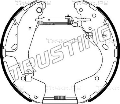 Тормозные колодки Trusting -. Артикул 6520