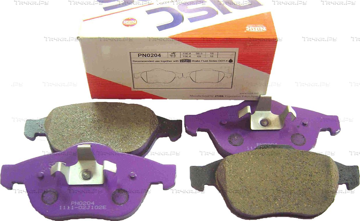 Тормозные колодки NiBK передние для Renault Megane II 2002-2010. Артикул PN0204
