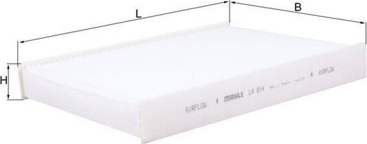 Салонный фильтр Mahle-Knecht. Артикул LA 814