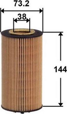 Масляный фильтр JS Asakashi для Audi S4 II (B6) 2003-2004. Артикул OE0035