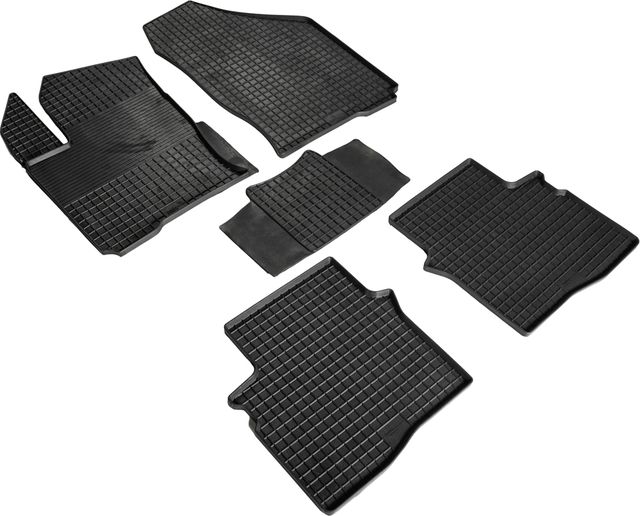 Коврики резиновые Seintex с узором сетка для салона Omoda S5 2022-2026. Артикул 99194