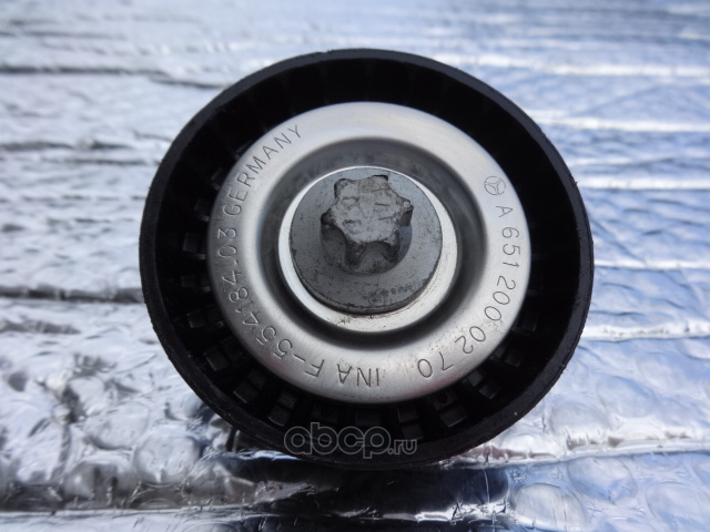 Направляющий (ведущий) ролик приводного поликлинового ремня Mercedes-Benz. Артикул A6512000270