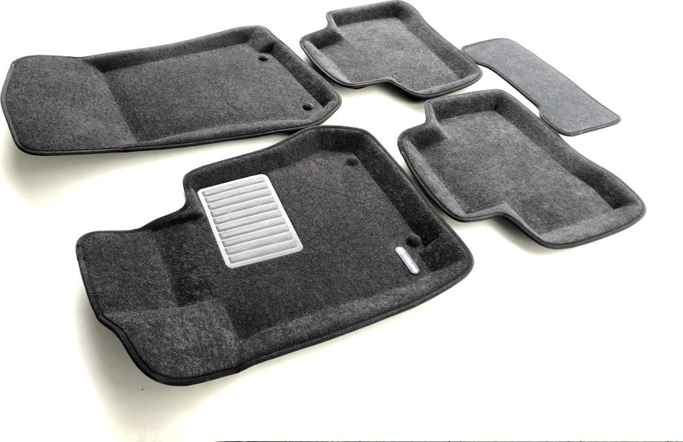 Коврики текстильные Euromat 3D Business для салона Mercedes-Benz GLC-Класс X253 2016-2026 Темно-серые. Артикул EMC3D-003518G