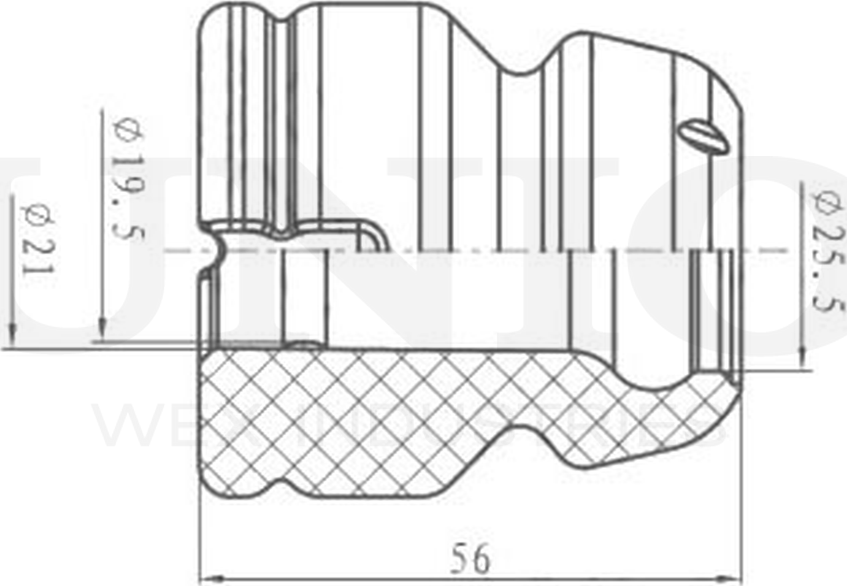 Отбойник амортизатора (Unio). Артикул DUC-40009