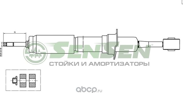 АМОРТИЗАТОР TOYOTA LAND CRUISER 02-09 ПЕР. (Sensen). Артикул 32130170