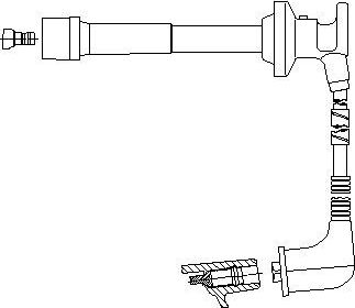 Высоковольтные провода (провода зажигания) Bremi для Mazda Xedos 9 I 2000-2002. Артикул 660F64