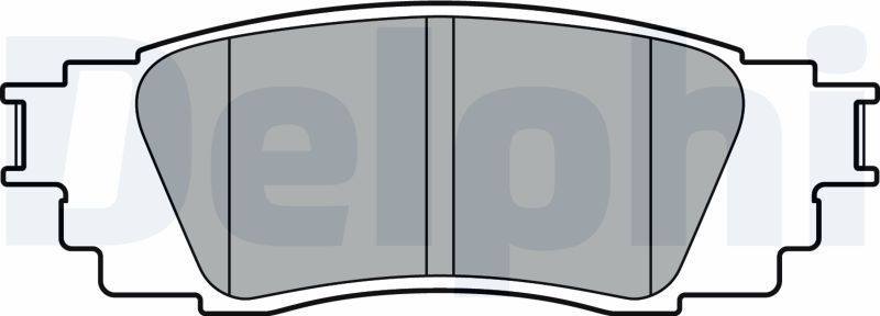 Тормозные колодки Delphi (Low-Metallic). Артикул LP3379