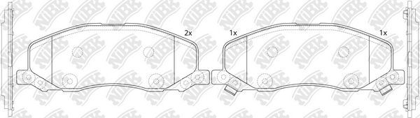 Тормозные колодки NiBK. Артикул PN34001