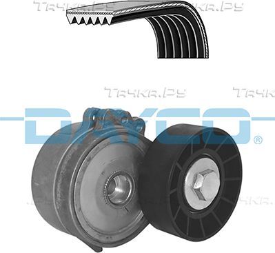 Приводной ремень поликлиновой с роликами (комплект) Dayco. Артикул KPV504