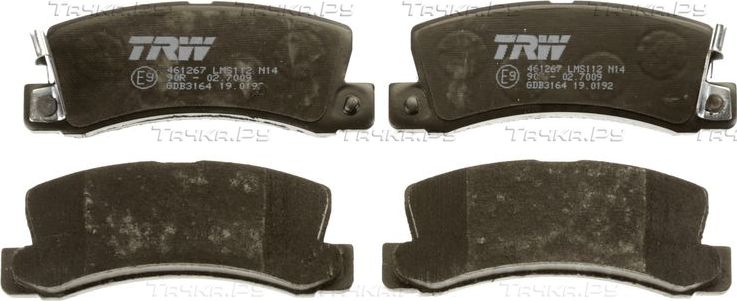 Тормозные колодки TRW COTEC задние для Toyota Harrier I (XU10) 1997-2003. Артикул GDB3164