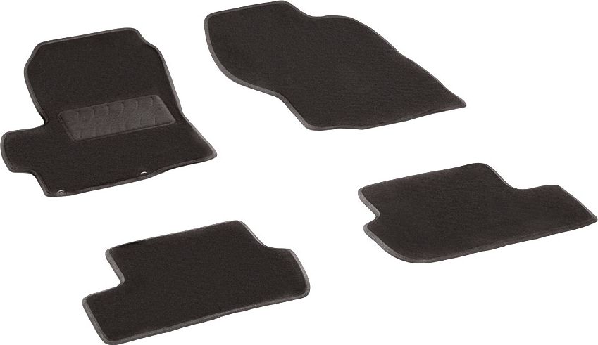 Коврики текстильные Seintex на нескользящей основе для салона Mitsubishi Lancer 10 2007-2026. Артикул 82269