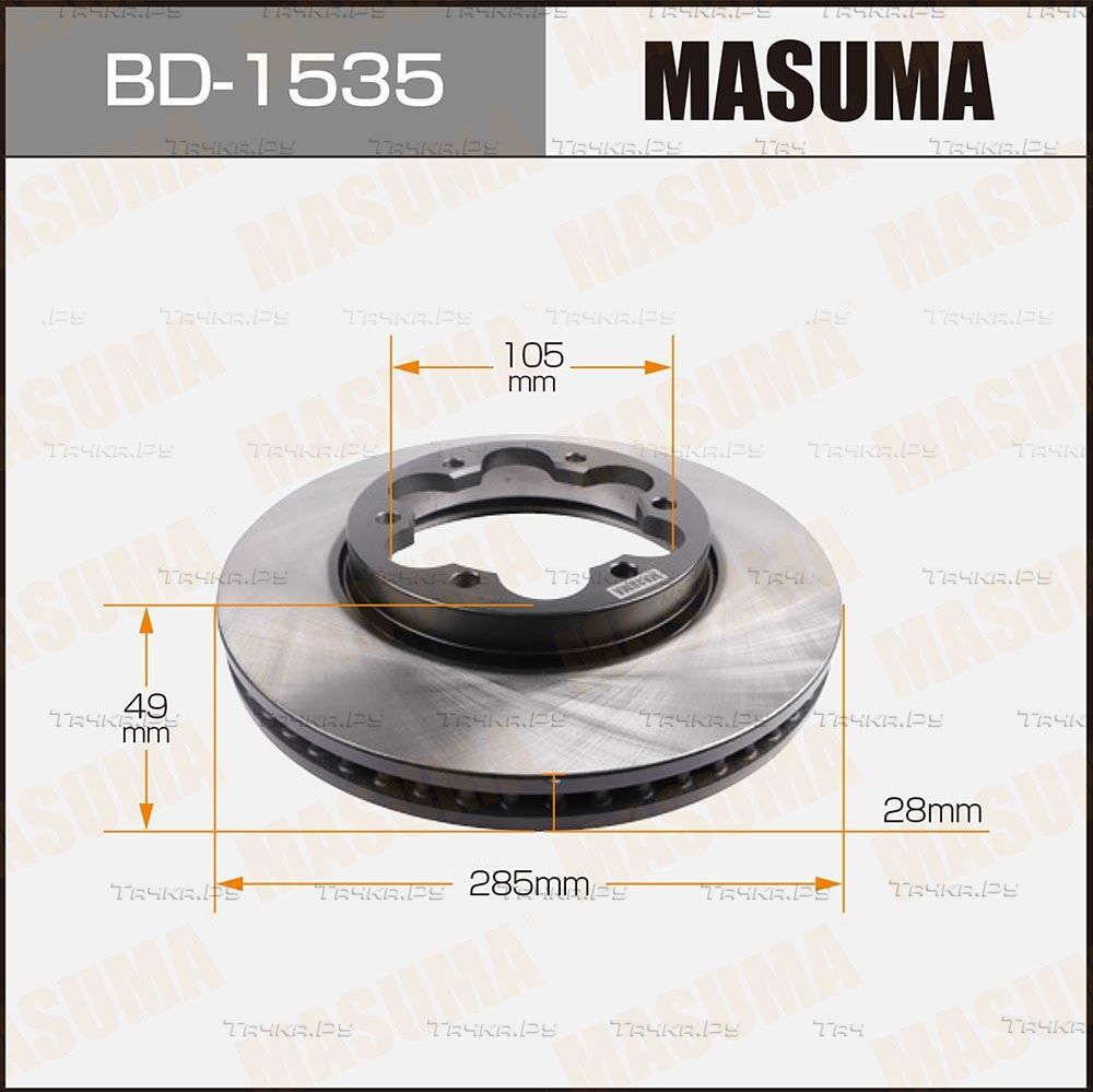 Тормозной диск Masuma. Артикул BD-1535