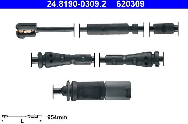 Датчик износа тормозных колодок  ATE. Артикул 24.8190-0309.2