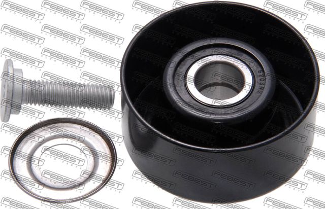 Натяжной ролик (натяжитель) приводного поликлинового ремня Febest. Артикул 0187-2AZFE