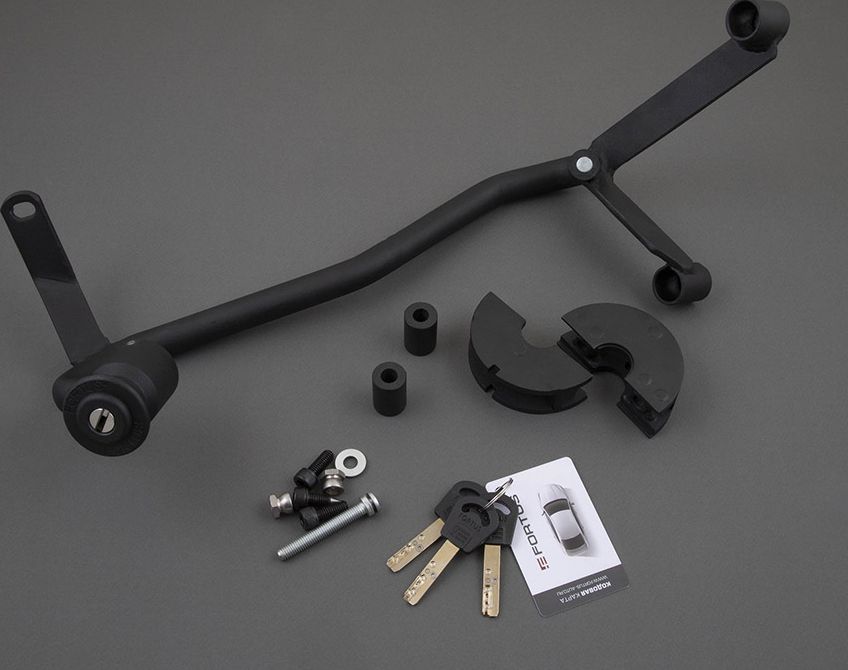 Бесштыревой замок Fortus на рулевой вал для KIA Seltos I 2020-2026, AT+. Артикул PB2634