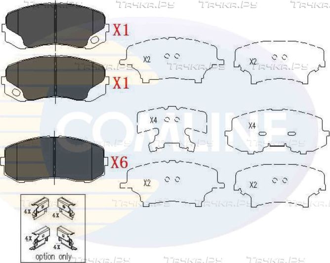 Тормозные колодки Comline Comline передние/задние для Mitsubishi Canter VII (FB7, FB8, FE7, FE8) 2005-2010. Артикул CBP06079