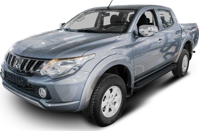 Пороги алюминиевые Rival Black для Mitsubishi L200 IV 2006-2015. Артикул F193ALB.4003.1