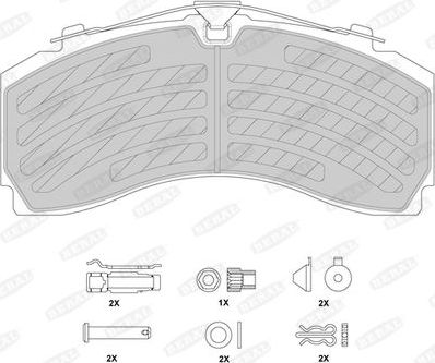 Тормозные колодки BERAL. Артикул BCV29246TK