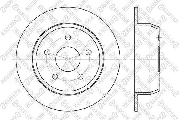 Тормозной диск Stellox. Артикул 6020-9304-SX