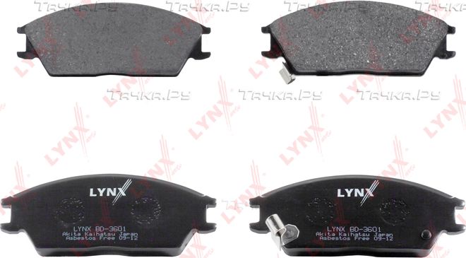 Тормозные колодки LYNXauto передние для Hyundai Accent II 1999-2006. Артикул BD-3601