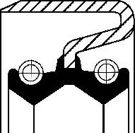 Сальник ступицы Corteco (NBR (бутадиен-нитрильный каучук)). Артикул 49372944