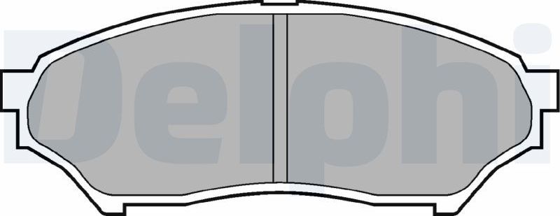 Тормозные колодки Delphi (Low-Metallic). Артикул LP1448