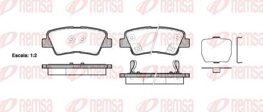 Тормозные колодки Remsa. Артикул 1362.02