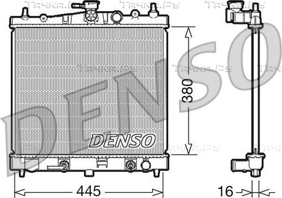 Радиатор охлаждения двигателя Denso для Nissan Micra V 2005-2009. Артикул DRM46021