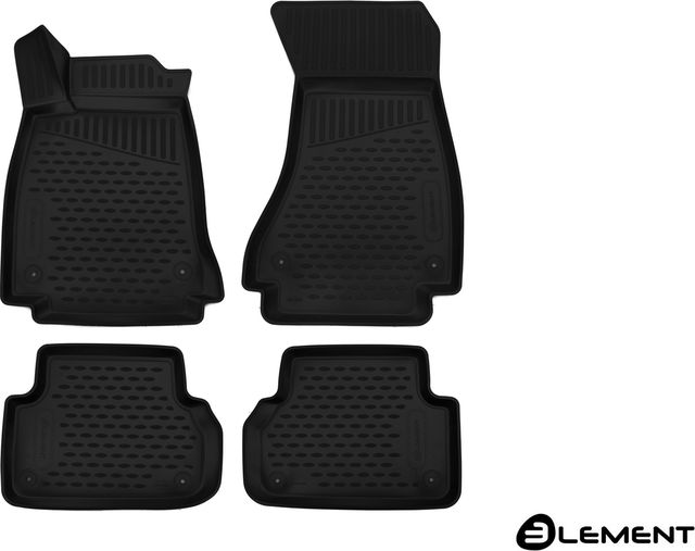 Коврики 3D Element для салона Audi A4 B9 седан, Avant, Allroad 2015-2026. Артикул ELEMENT3D0422210k